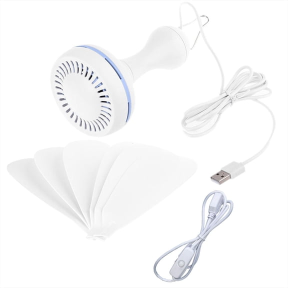 ANXPTIME Universal 5V USB Ceiling Canopy Fan 1 Speed Hanging Outdoor Camp Tent Fan USB travel tent fan