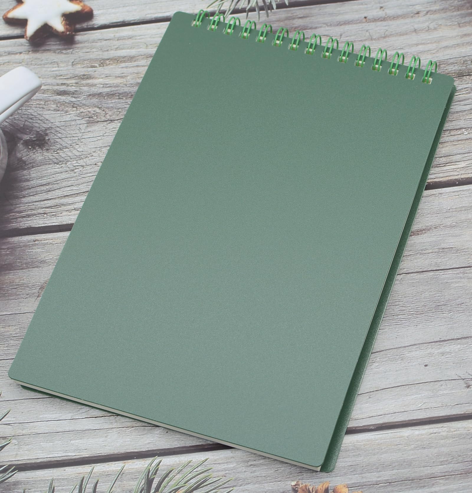 Top Bound Spiral Notebook  4 4 Color A5 Size Thick Plastic Hardcover 7mm College Ruled Paper 80 Sheets (160 Pages) Journal For School And Office Supplies (4 A5)