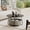 Black&Brown Coffee Table, variant on Manora Round End Table Small Side Table for Living Room Bedroom Corner Table Drink Table, Red Brown Oak Finish
