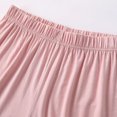 thumbnail image 3 of SWSMCLT Women's Boyshort Pajama Pants Casual Medium Waist Pull On Pajamas Nightwear Cool Home Fall Elastic Pink Medium, 3 of 5
