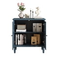 thumbnail image 6 of Spaco Vintage Floral Carved Accent Cabinet, 2-Door Display Storage Sideboard with Adjustable Shelf & Sturdy Wood Legs, Blue, 6 of 7