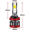 thumbnail image 3 of License Plate Light 2PCS P13W LED Fog Light Bulbs 3000K Yellow 3000 Lumens 30W High Power LED Fog Light DRL Bulbs for Cars Trucks, 3 of 8