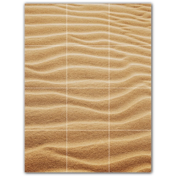 Picture-Tiles.com: Desert Ceramic Tile Wall Mural WAL500484-34M. 18"W x 24"H using (12) 6" x 6" Ceramic Tiles-Satin Finish