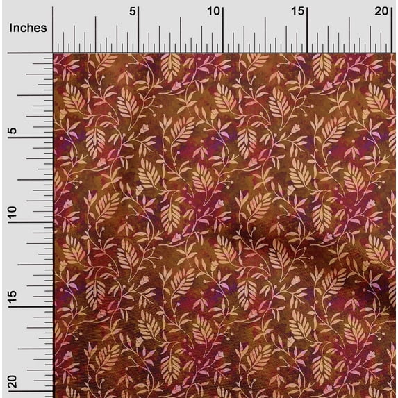 oneOone Cotton Jersey Brown Fabric Batik Sewing Fabric By The Yard Printed Diy Clothing Sewing Supplies 58 Inch Wide
