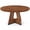 Brown, variant on KIOOTTO Round Dining Table with Cross Pedestal Base, Brown
