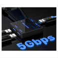 thumbnail image 2 of USB 3.0 Five in One Expansion Dock Portable USB 3.0 Light Emitting HUB SD/TF Multi Port External Expansion Dock, 2 of 6