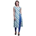 thumbnail image 1 of Bimba Printed Side Slit Straight KurtisÂ&nbsp;ForÂ&nbsp;Women Sleeveless Summer Kurta, 1 of 6