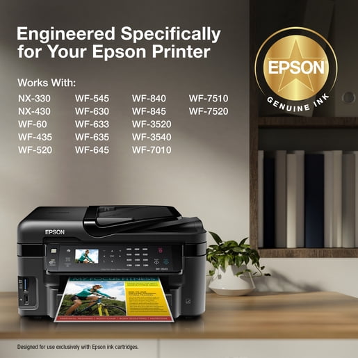 Epson 126 DURABrite Ultra Ink Yellow Cartridge For WF-3520, WF-3530, WF-3540, WF-520, WF-545, WF-630, WF-633, WF-635, WF-645, WF-7010, WF-7510, WF-7520, WF-840, WF-845 and other select models