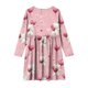 thumbnail image 4 of Vestidos de Manga Larga de las Niñas Tamaño 7-8 Elástico Vestido de Patinador con Cuello Redondo, Suave 95% Poliéster 5% Spandex para el Recital Escolar Diario, 4 of 6