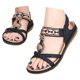 thumbnail image 3 of Bmisegm 2024 Summer New Women Bohemian Rhinestone Casual Flat Large Size Beach Shoes Sandals Women Summer Black 8.5, 3 of 7