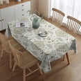 thumbnail image 2 of Beige Sun Moon Cloud Star Pattern Rectangle Tablecloth 60"x84",Waterproof Polyester Rectangle Table Cloth, Wipeable Spillproof Polyester Tablecloth for Dining, Camping, Indoor and Outdoor, 2 of 5