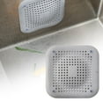 thumbnail image 3 of 4 Coladores de Pelo para Desagüe de Lavabo con Ventosas, Cubierta de Drenaje de Ducha con Ventosa de Silicona, Colador Protector de Orificio de Drenaj 4 piezas, 3 of 7