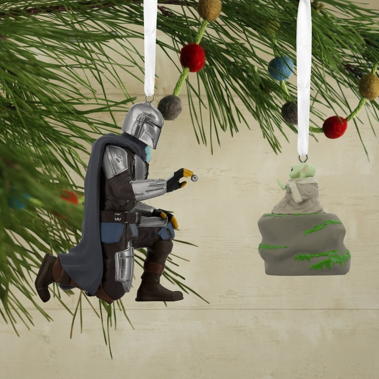 Hallmark Star Wars: The Mandalorian and Grogu Christmas Ornaments, 2,  0.12lbs
