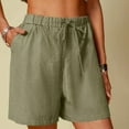 thumbnail image 2 of TTUHYWXI Womens Casual High Waist Cargo Shorts with Pockets Summer Short Hot Pants (Army Green, XL), 2 of 6