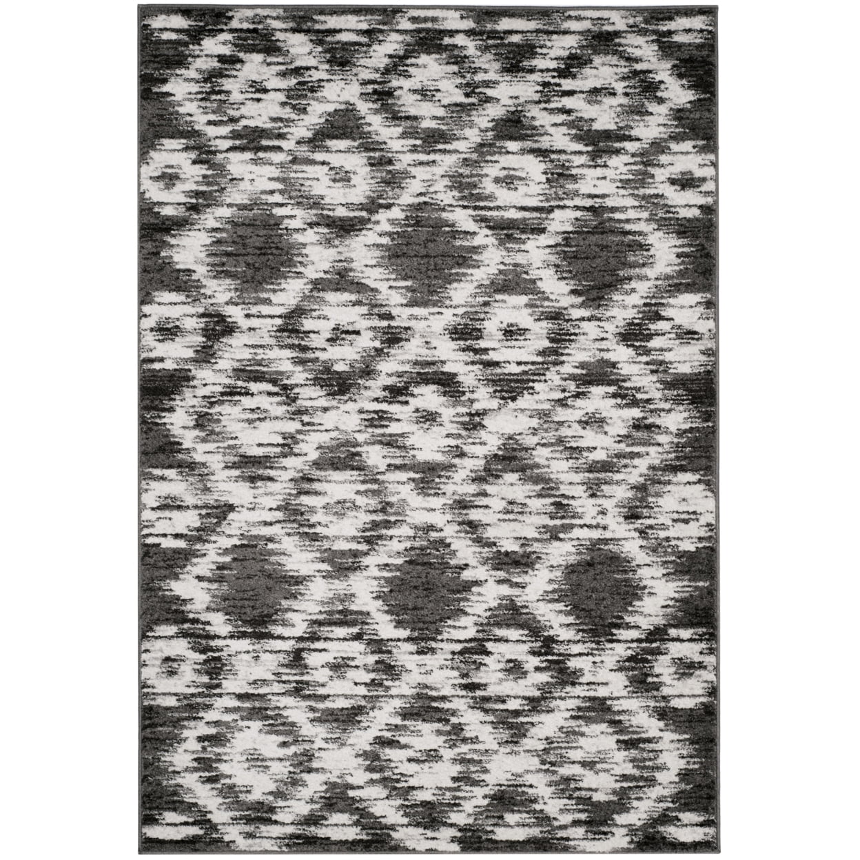SAFAVIEH Adirondack Valentin Geometric Area Rug, Charcoal/Ivory, 5'1" x 7'6"