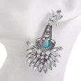 thumbnail image 4 of Retro Stud Pendientes Cuelgan Gota - Plata jinwen Pendientes colgantes étnicos, 4 of 8