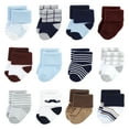 thumbnail image 2 of Little Treasure Baby Cotton Rich Terry Socks 24-Pack, Dapper Dude, 0-6 Months, 2 of 3