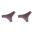 thumbnail image 4 of Sonducket Bragas de tiro bajo, Tanga, ropa interior para mujer, Tanga, diseño de encaje, mano de obra fina, ropa de dormir transpirable para Café XXL 2Conjunto, 4 of 6