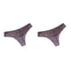 thumbnail image 2 of Minnieouse Bragas de tiro bajo, Tanga, ropa interior para mujer, Tanga, bragas sin costuras, lavable, atractivo, accesorio para citas, Café L 2Conjunto, 2 of 6