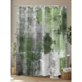 thumbnail image 4 of Fsddascl Sage Green Grey Shower Curtain Set - Extra Long 72" x 96" Bathtub Curtain with 12 Hooks, Modern Oil Painted Abstract Art Aesthetics Waterproof Fabric Stall Shower Curtains for Bathroom, 4 of 6