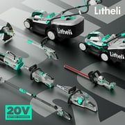 Litheli 20V 12 Cordless String Trimmer, Battery Powered Grass Trimmer & Wheeled Edger with 2.0Ah Battery and Charger