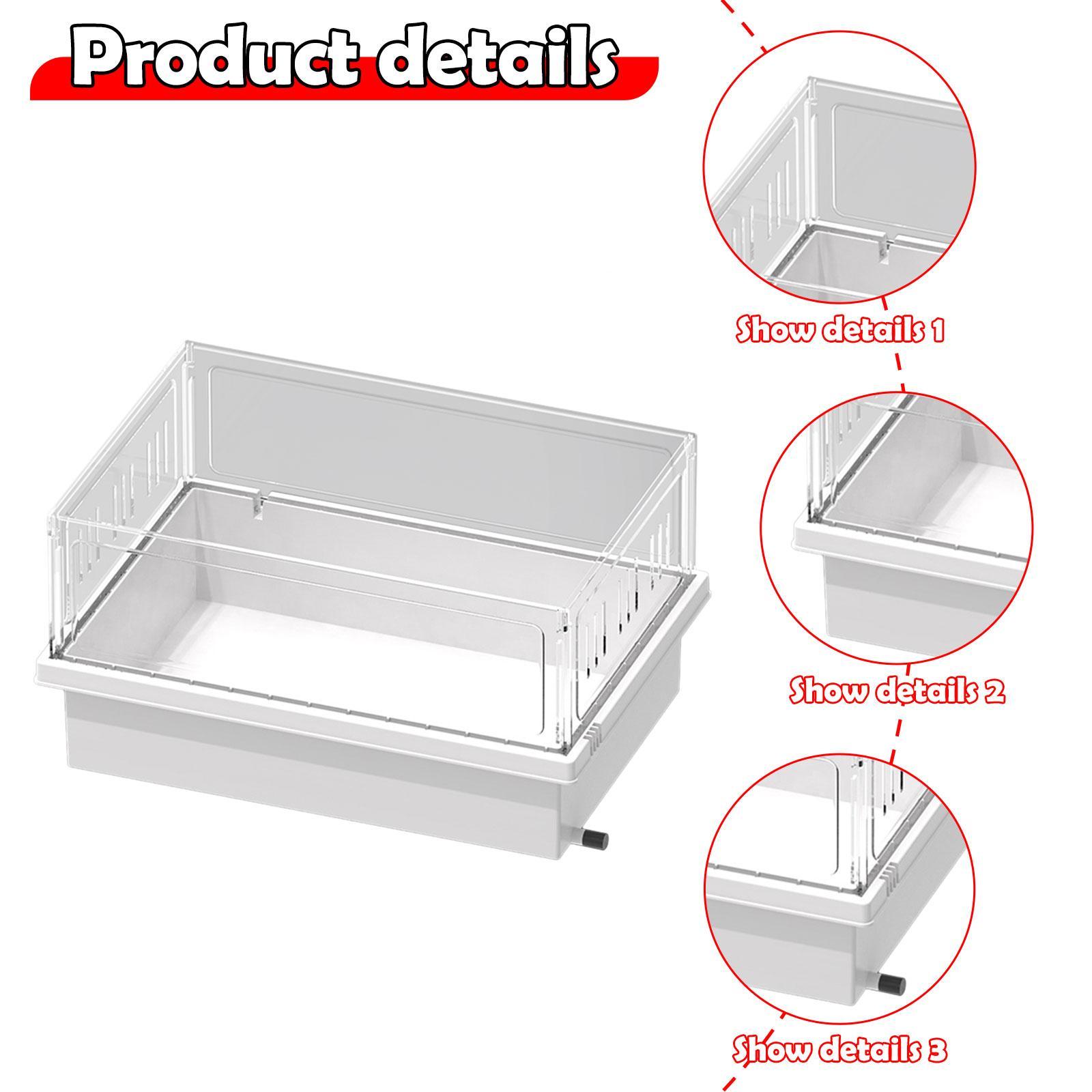 Dualoai Turtle Tank Amphibians Case Small Breeding Box Detachable Tortoise Enclosure