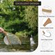 thumbnail image 4 of Yeshouse Red de aterrizaje de pesca con mosca, malla de goma suave con mango de madera para captura y liberación, 4 of 9