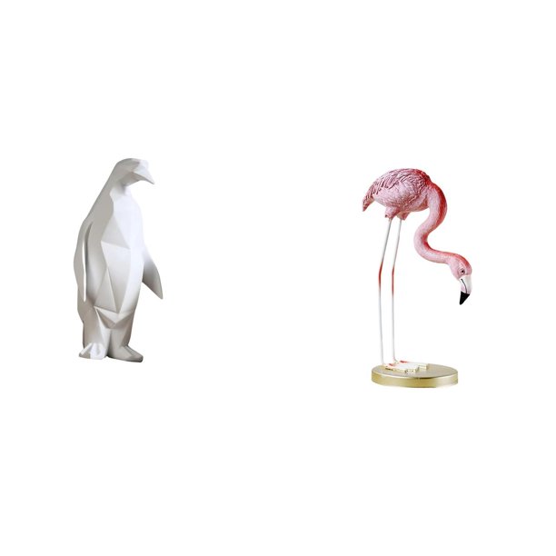 Escultura de pingüino,Escultura de pingüino para decoración nórdica del hogar,Estatua de resina,Escultura de resina de flamenco para exteriores,Figura de pájaro,adorno decorativo para