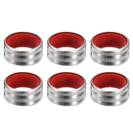 Uxcell 6Ps Wine Bottle Collars, Stainless Steel Wine Drip Ring, Leak- Proof Anti- Overflow Ring Wine Drip Catcher