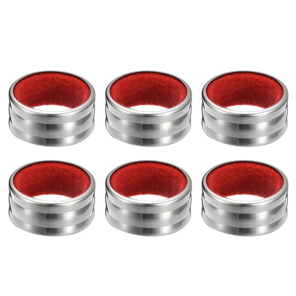 Uxcell 6Ps Wine Bottle Collars, Stainless Steel Wine Drip Ring, Leak- Proof Anti- Overflow Ring Wine Drip Catcher