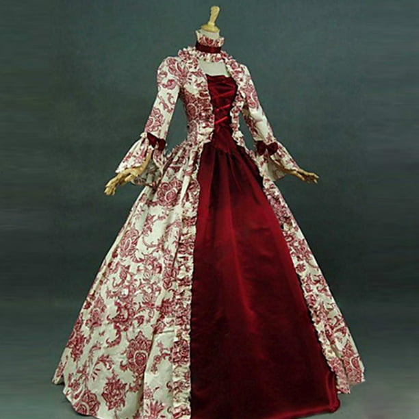 Vestidos de fiesta victorianos para mujer vestido de baile de corte medieval vintage decada de 1900 disfraz de vampiro para Halloween disfraz de cosplay de talla grande 5XL Bodega Aurrera en linea