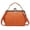 7687-Brown, variant on Crossbody bags for women trendy, Fashion Leather Shoulder Clip Bag,Ladies Classic Handbag Light Purse with Adjustable Strap