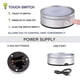 thumbnail image 3 of Led Light Base With Touch Round Colorful Stand Display compatible 3d Crystal Glass Art Silver Concave, 3 of 5
