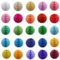 thumbnail image 2 of 1Pcs 4/6/8inch Chinese Round Hanging Paper Honeycomb Flowers Balls Crafts Party Wedding Home DIY Decoration Paper Lantern Pompom, 2 of 5