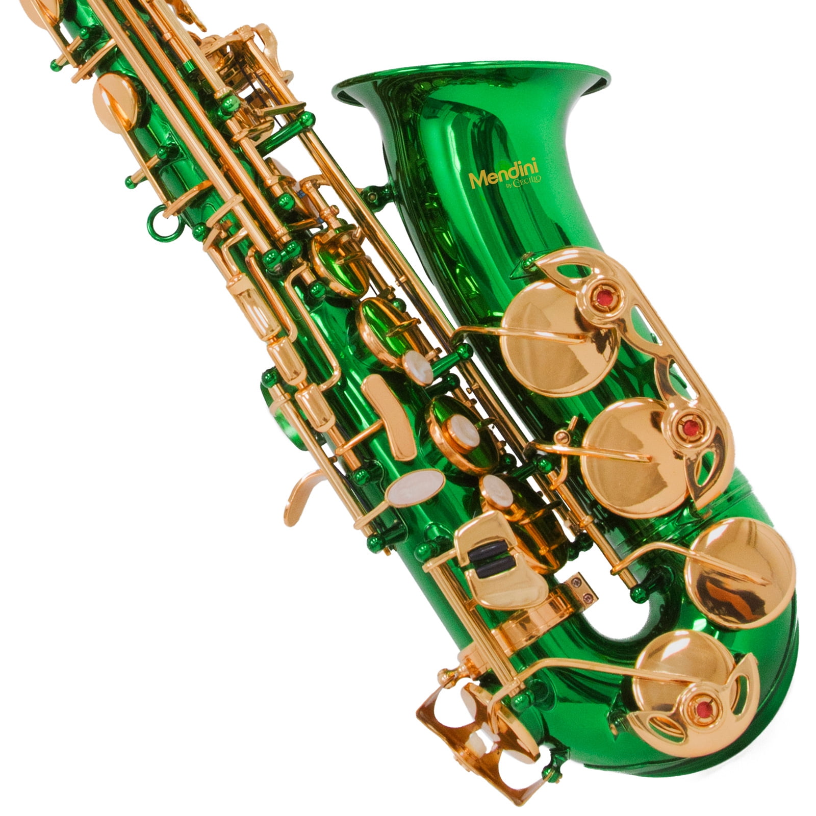 【美品】アルトサックスフォン Mendini By Cecilio Mendini by Cecilio Eb Alto Sax w/Tuner, Case, Mouthpiece, 10