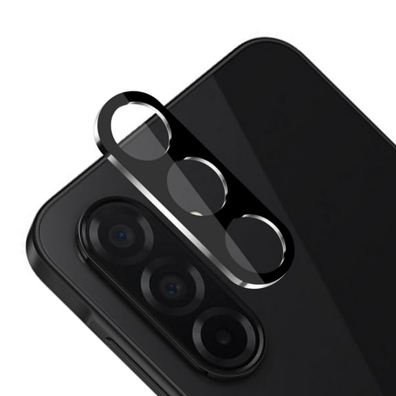 For Samsung Galaxy A26 Camera Lens Colored Edge Tempered(2.5D) - Black