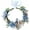 Lake Blue, variant on HAOSHICS Simulation Floral Wreath Garland Hair Hoop Bride Flower Headband Headwear with Ribbon for Wedding Travel Vacation Photo Party (Egg Yellow)