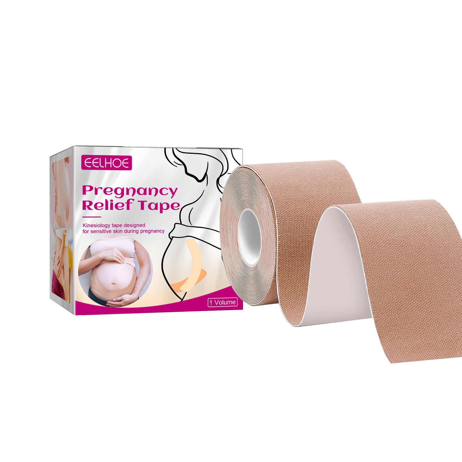 Pregnancy Tape,Maternity Belly Support Tape,Kinesiology Tape for Pregnancy  Women,Pregnancy Belly Support Band Tape