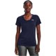 thumbnail image 2 of Remera Under Armour Mujer Tech Cuello en V Manga Corta Azul Marino XS, 2 of 6