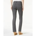 thumbnail image 2 of Charter Club Women's Petite Lexington Tummy Control Straight-Leg Jeans Gray Size 14P, 2 of 3