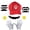 Red, variant on Halloween Super Brothers Costume Accessories Set, Super Bros Cosplay Costumes for Adults Halloween