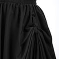 thumbnail image 5 of Falda renacentista para mujer con dobladillo de encaje con volantes y cintura alta, falda larga tipo A, 5 of 5