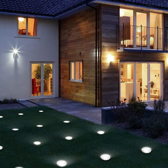 LINLIN Solar Buried Light, 2 pcs 3 LED Solar Powered Ground Lights Waterproof Garden Pathway Lights Underground Light lamp Outdoor Decoration Solar Lamp for Home,Yard,Driveway,Lawn