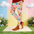 thumbnail image 3 of Shadoumai Womens Easter Day Egg Leggings High Waist Tummy Control 2026 Festival Stretchy Tights Yoga Pants for Women, 3 of 4