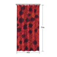 thumbnail image 5 of Red Cheetah Leopard Pattern Shower Curtain 36"x72" ,Bathroom Decorative Shower Curtains Set with 12 Hooks,Modern Waterproof Washable Shower Curtain, 5 of 6