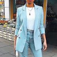 thumbnail image 1 of Ladies Formal Blazer Jacket Suit Coat Casual Outwear, 1 of 2
