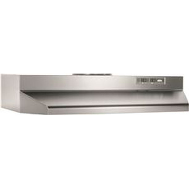 Broan 30Inch 2Speed Round Range Hood, Stainless Steel