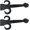 1, variant on – 12” Fleur Spear Decorative Antique Style Old World Rustic Strap Faux Hinge Cast Wrought Iron Hammered Forged Vintage Look for cabinets, Garage, Kitchen Doors Black - DS118