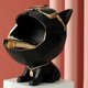 thumbnail image 4 of Titular de almacenamiento Gloria Resina gato escultura estatua Negro estatuas de escritorio, 4 of 8