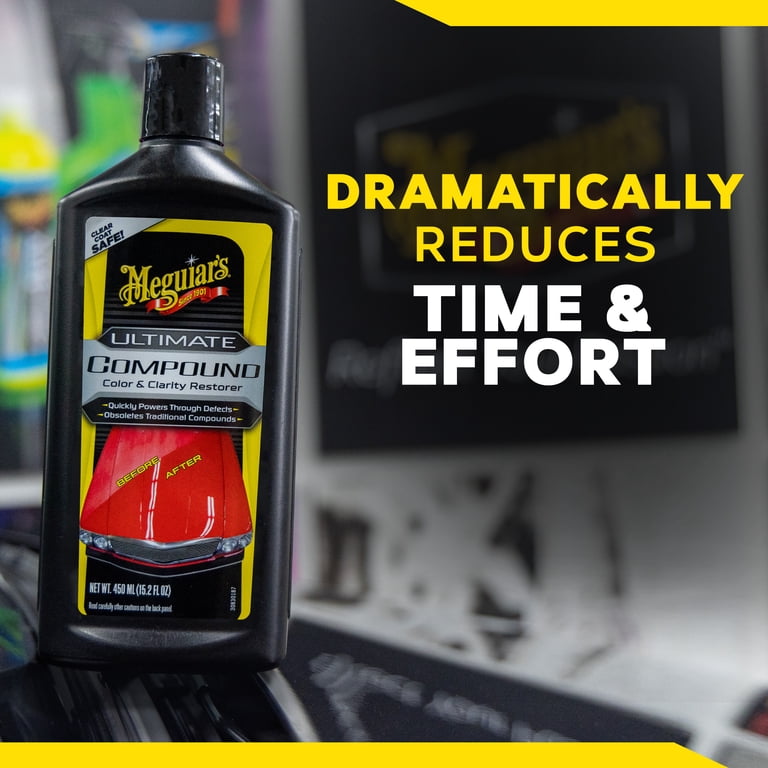 Meguiar's, Ultimate Compound, G17216, 15.2 oz, Safe for Clear Coat